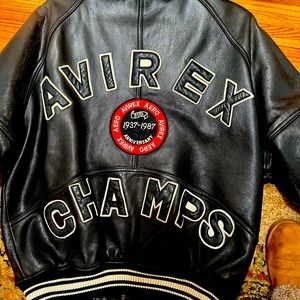 Avirex Leather Bomber Jacket